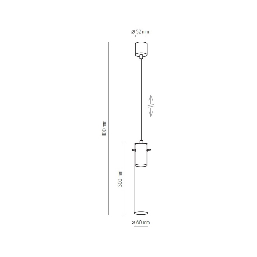 Πολύφωτο με συρματόσχοινο LOOK GRAPHITE 1xGU10/10W/230V