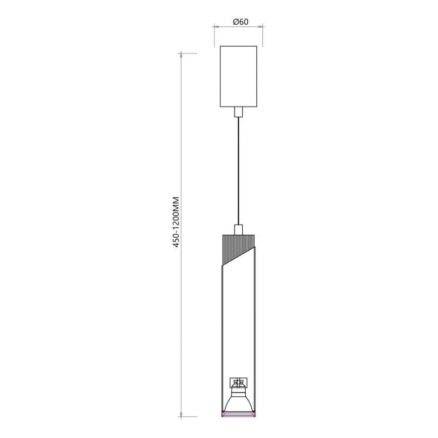 Πολύφωτο με συρματόσχοινο NEO 1xGU10/8W/230V μαύρο/χρυσαφί