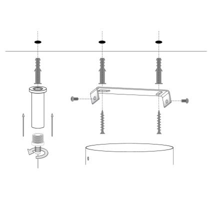 Πολύφωτο με συρματόσχοινο SILIA 5xG9/12W/230V μαύρο