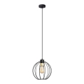 Πολύφωτο με συρματόσχοινο STARLIGHT 1xE27/15W/230V μαύρο/χρυσαφί