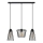 Πολύφωτο με συρματόσχοινο TORRI 3xE27/15W/230V μαύρο