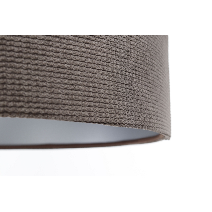 Πολύφωτο με συρματόσχοινο TWIST 1xE27/60W/230V καφέ/ασήμι
