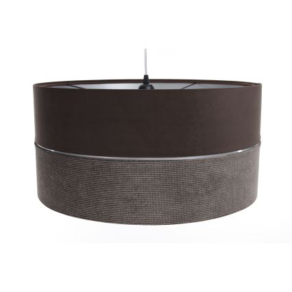 Πολύφωτο με συρματόσχοινο TWIST 1xE27/60W/230V καφέ/ασήμι