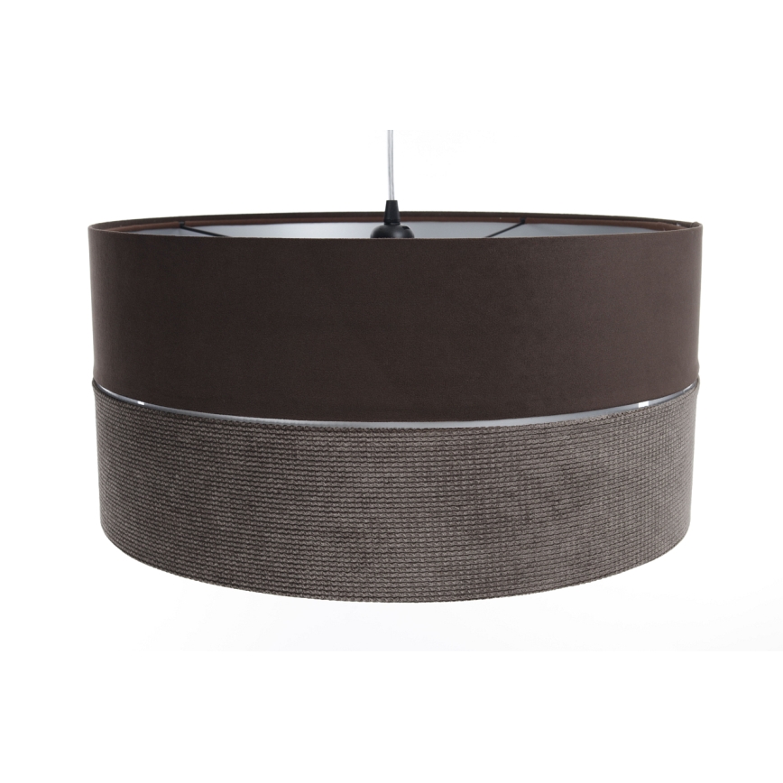 Πολύφωτο με συρματόσχοινο TWIST 1xE27/60W/230V καφέ/ασήμι