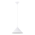 Πολύφωτο με συρματόσχοινο ZUMA 1xE27/15W/230V διάμετρος 30 cm λευκό