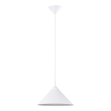 Πολύφωτο με συρματόσχοινο ZUMA 1xE27/15W/230V διάμετρος 30 cm λευκό