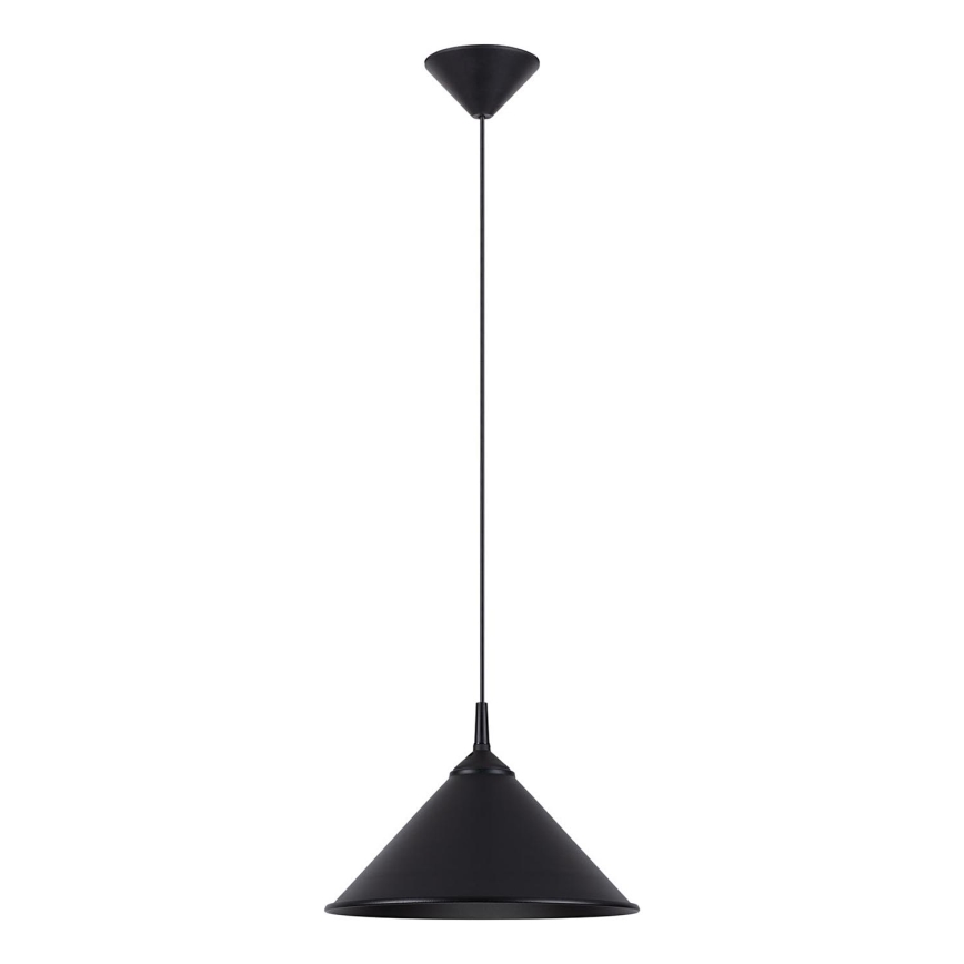 Πολύφωτο με συρματόσχοινο ZUMA 1xE27/15W/230V διάμετρος 30 cm μαύρο