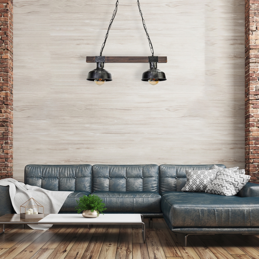 Πολύφωτο ράγα  FARO 2xE27/60W/230V