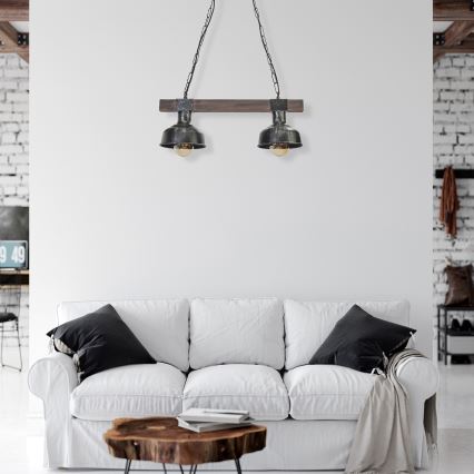 Πολύφωτο ράγα  FARO 2xE27/60W/230V