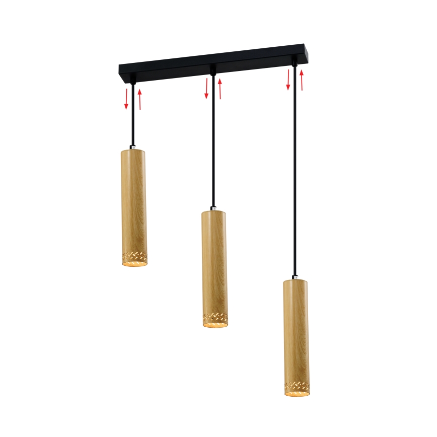 Πολύφωτο ράγα TUBO 3xGU10/25W/230V