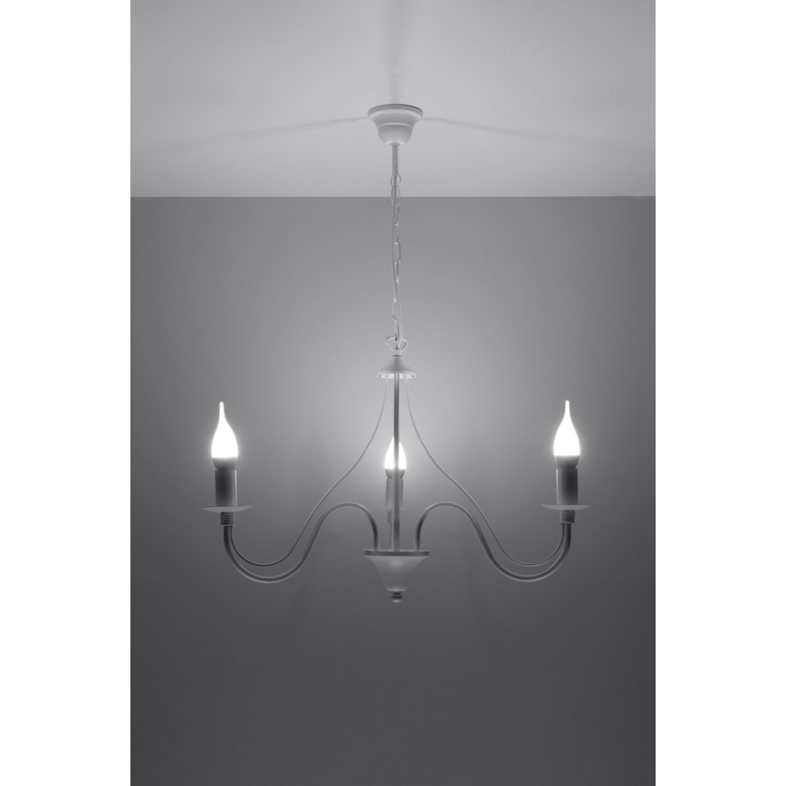 Πολύφωτο σε αλυσίδα MINERWA 3 3xE14/40W/230V λευκό