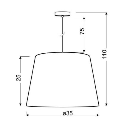 Πολύφωτο σε σχοινί AMERICANO 1xE27/60W/230V