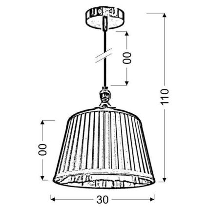 Πολύφωτο σε σχοινί AMORE 1xE27/60W/230V