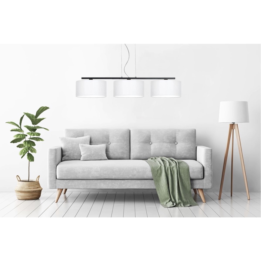Πολύφωτο σε σχοινί ASTRA 3xE27/60W/230V λευκό