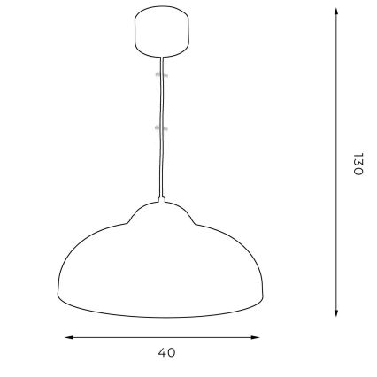 Πολύφωτο σε σχοινί BASCA 1xE27/60W/230V