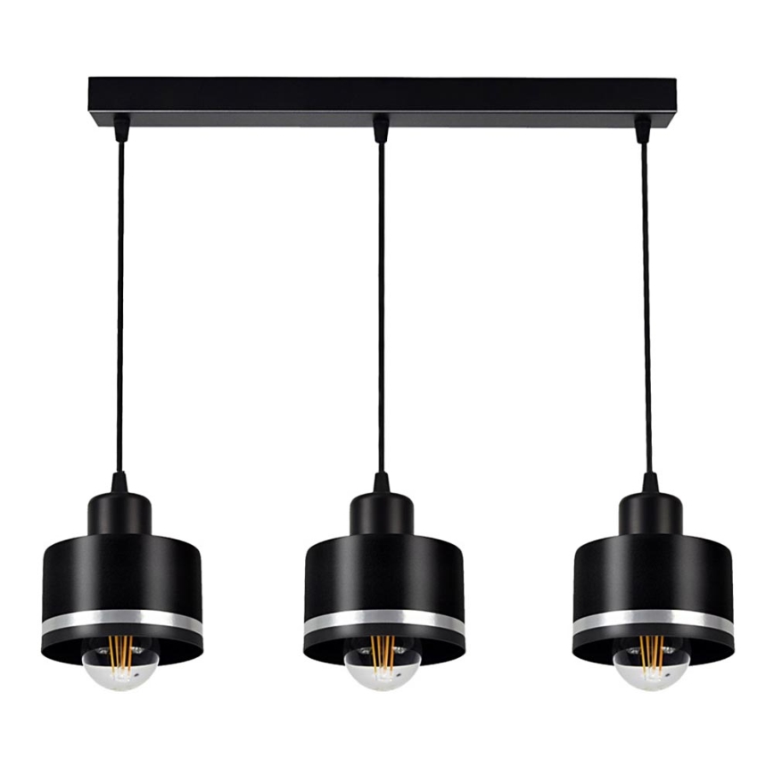 Πολύφωτο σε σχοινί BODO SILVER 3xE27/60W/230V