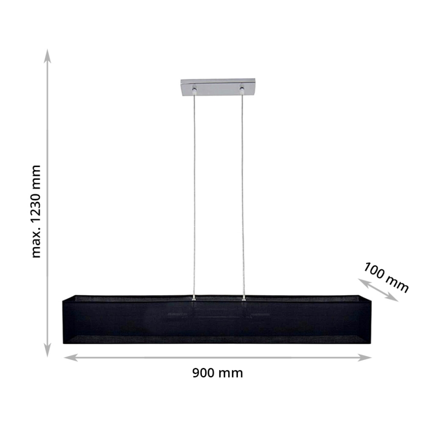 Πολύφωτο σε σχοινί CAROLINE 2xE14/40W/230V