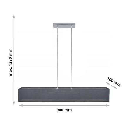 Πολύφωτο σε σχοινί CAROLINE 2xE14/40W/230V