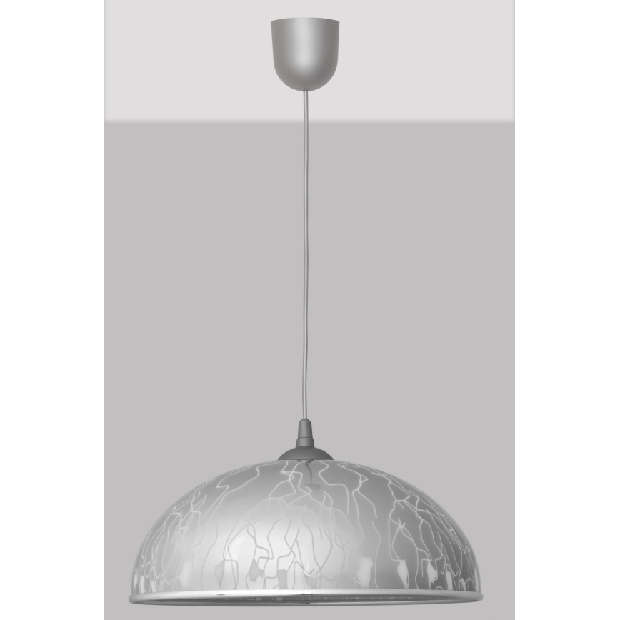 Πολύφωτο σε σχοινί CIRCLE 1xE27/15W/230V γκρι