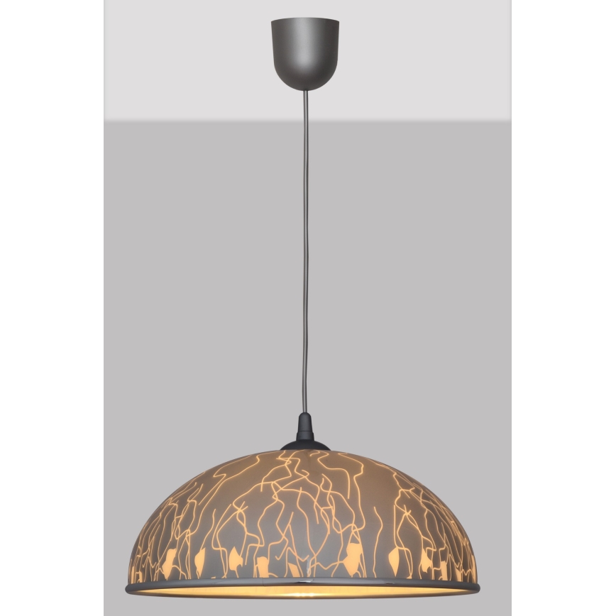 Πολύφωτο σε σχοινί CIRCLE 1xE27/15W/230V γκρι