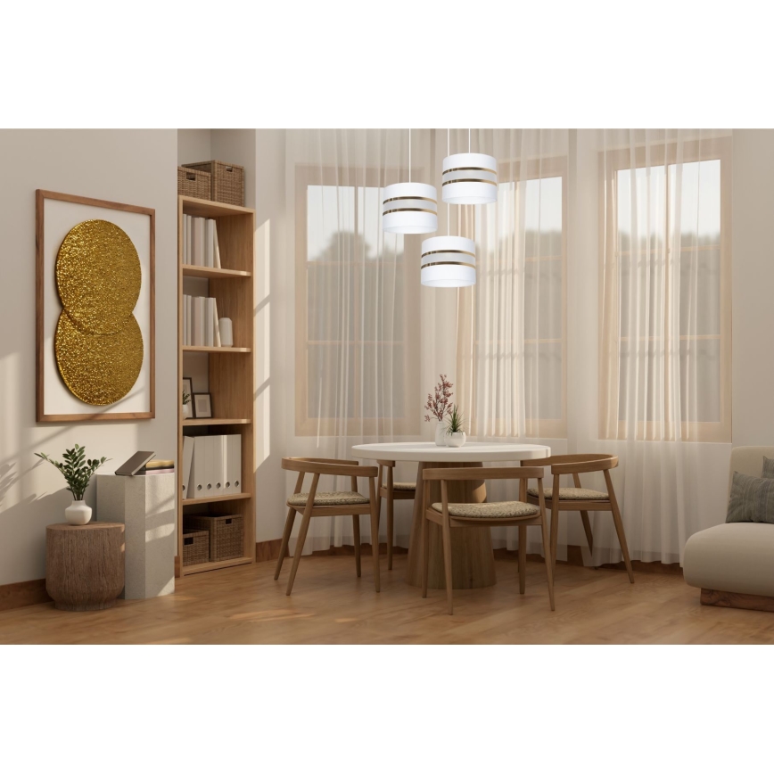 Πολύφωτο σε σχοινί CORAL 3xE27/60W/230V λευκό