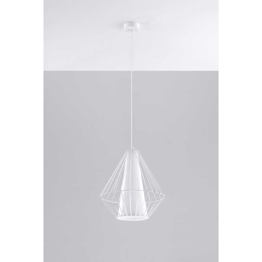 Πολύφωτο σε σχοινί DEMI 1xE27/60W/230V λευκό