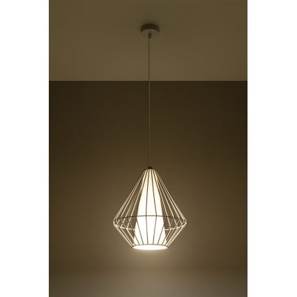 Πολύφωτο σε σχοινί DEMI 1xE27/60W/230V λευκό