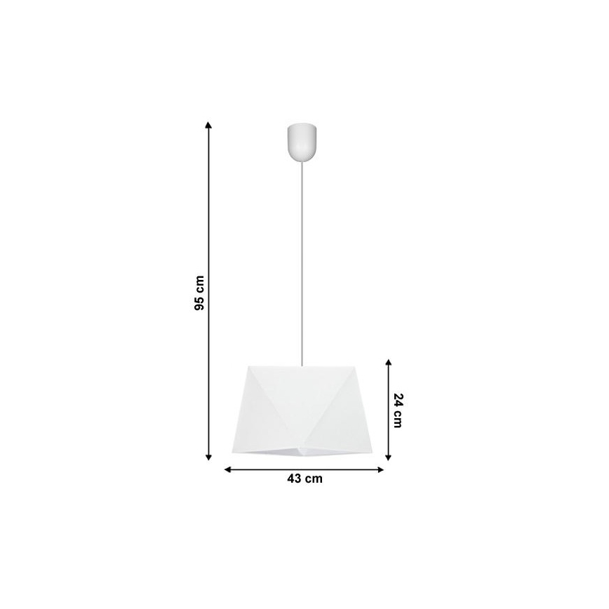 Πολύφωτο σε σχοινί DIAMENT 1xE27/60W/230V λευκό