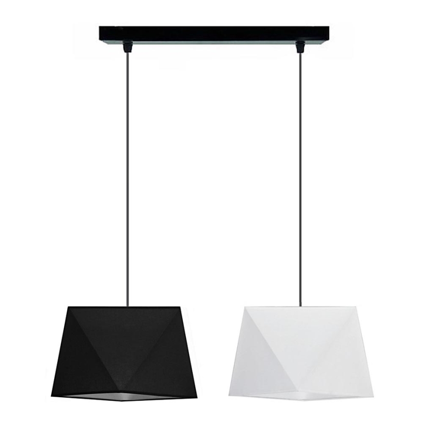 Πολύφωτο σε σχοινί DIAMENT 2xE27/60W/230V ασπρόμαυρο
