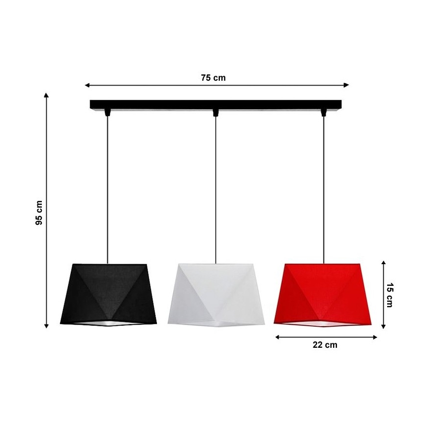 Πολύφωτο σε σχοινί DIAMENT 3xE27/60W/230V