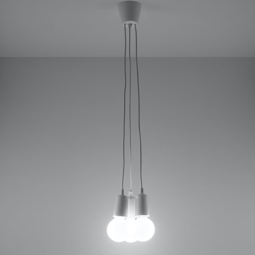 Πολύφωτο σε σχοινί DIEGO 3xE27/60W/230V