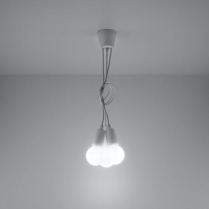 Πολύφωτο σε σχοινί DIEGO 3xE27/60W/230V