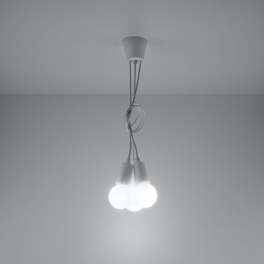 Πολύφωτο σε σχοινί DIEGO 3xE27/60W/230V