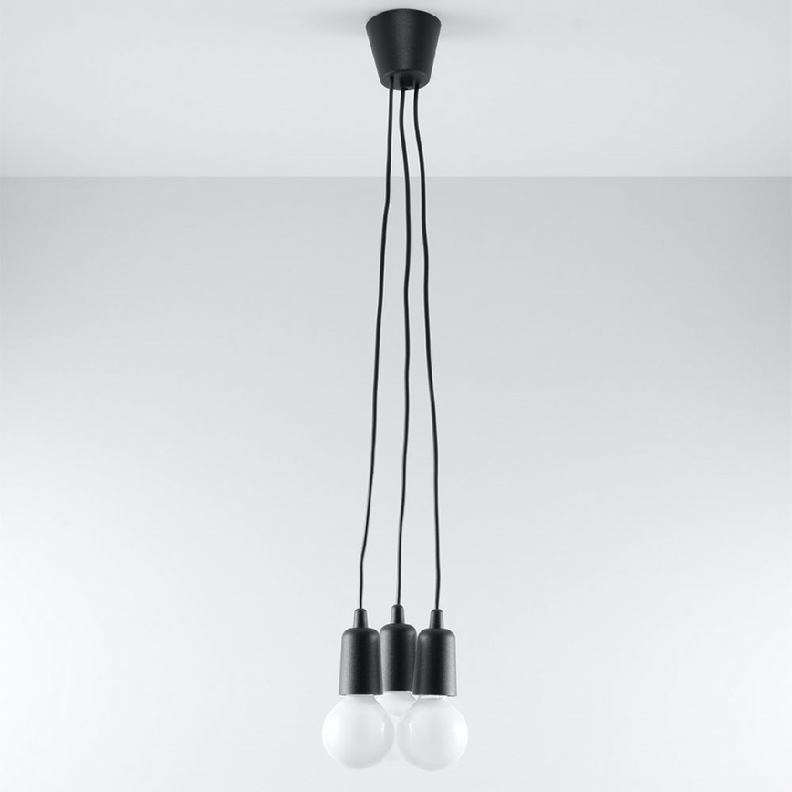 Πολύφωτο σε σχοινί DIEGO 3xE27/60W/230V