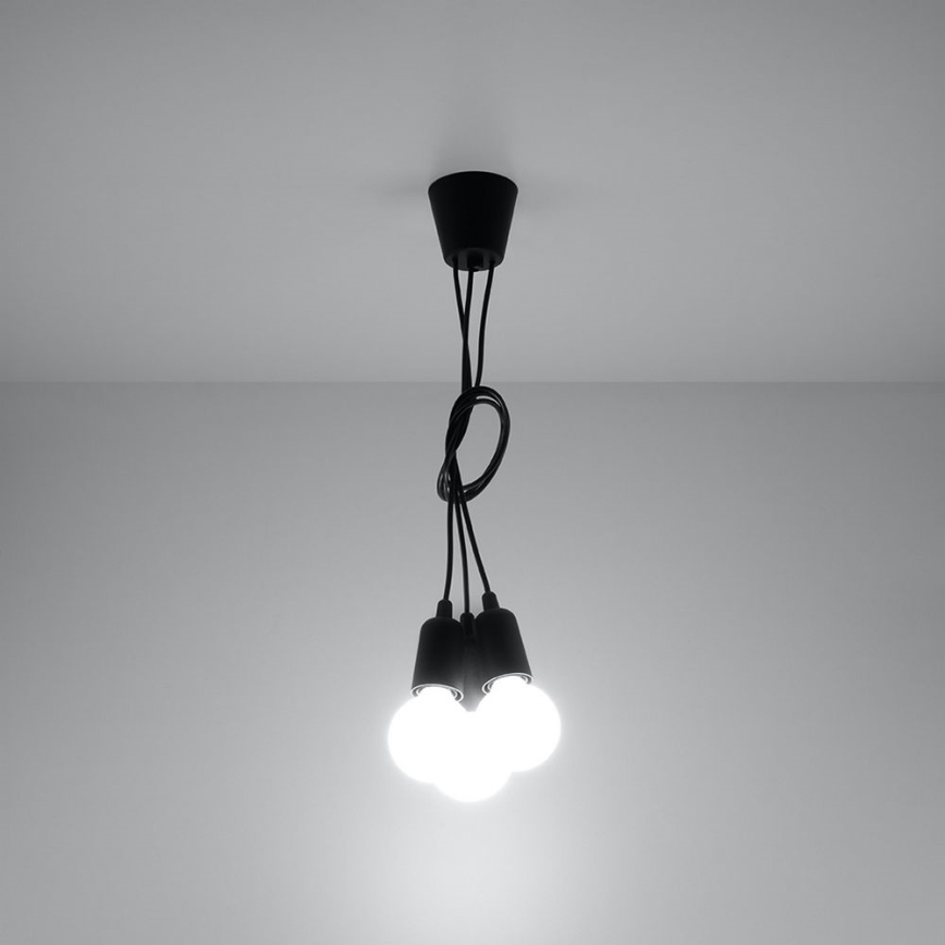 Πολύφωτο σε σχοινί DIEGO 3xE27/60W/230V
