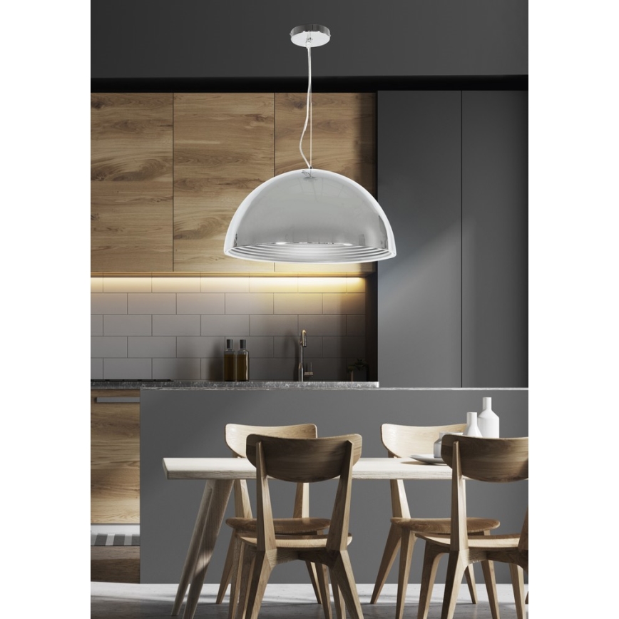 Πολύφωτο σε σχοινί DORADA 1xE27/60W/230V χρώμιο