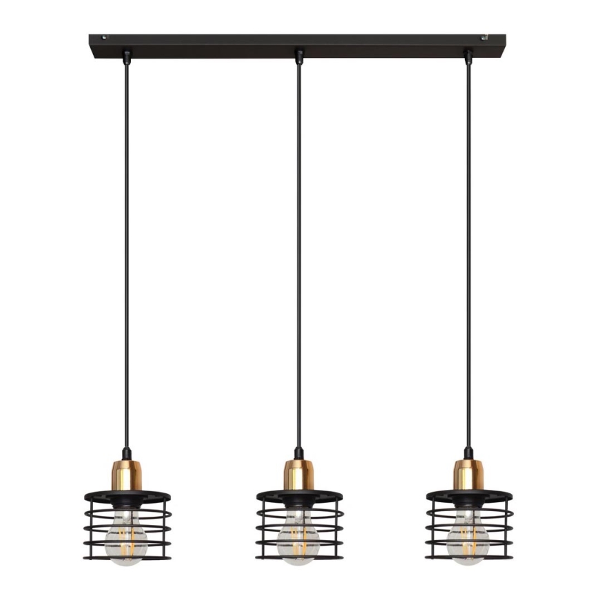 Πολύφωτο σε σχοινί EDISON 3xE27/15W/230V