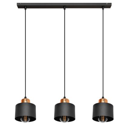 Πολύφωτο σε σχοινί EDISON 3xE27/15W/230V