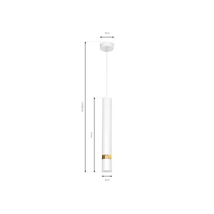 Πολύφωτο σε σχοινί JOKER 1xGU10/25W/230V λευκό