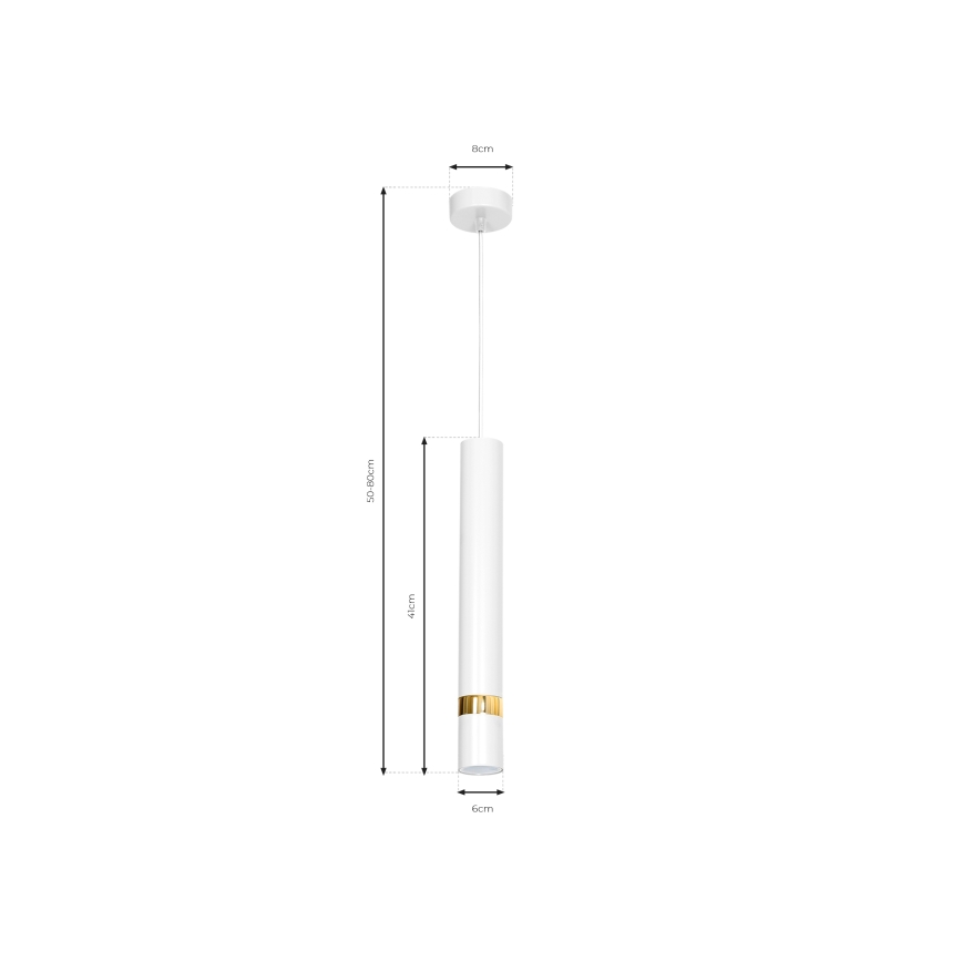Πολύφωτο σε σχοινί JOKER 1xGU10/25W/230V λευκό