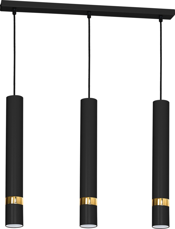 Πολύφωτο σε σχοινί JOKER 3xGU10/25W/230V μαύρο