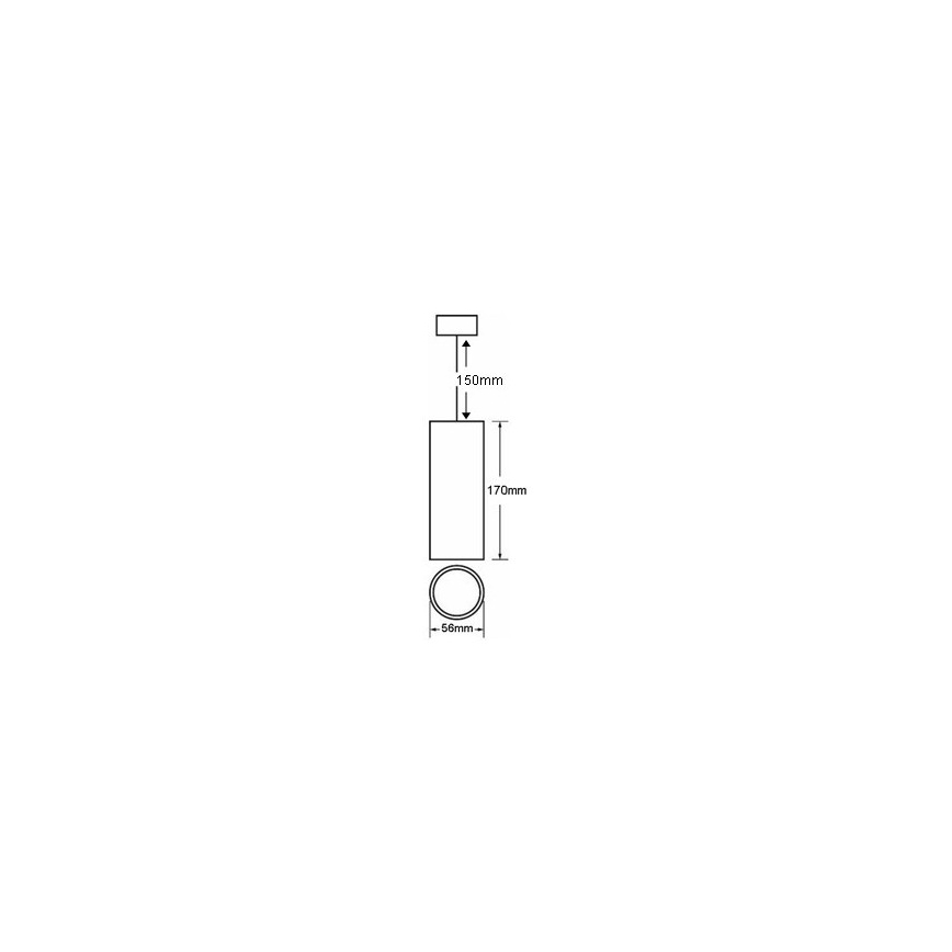 Πολύφωτο σε σχοινί KARADON 1xGU10/30W/230V λευκό