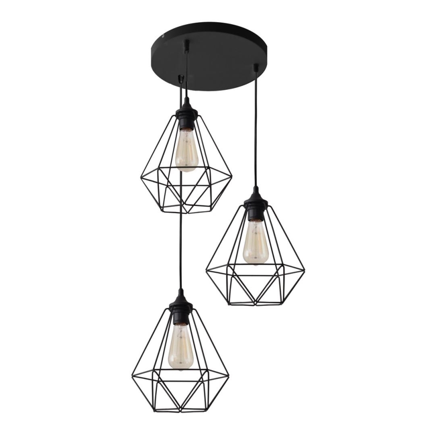 Πολύφωτο σε σχοινί KARO 3xE27/15W/230V