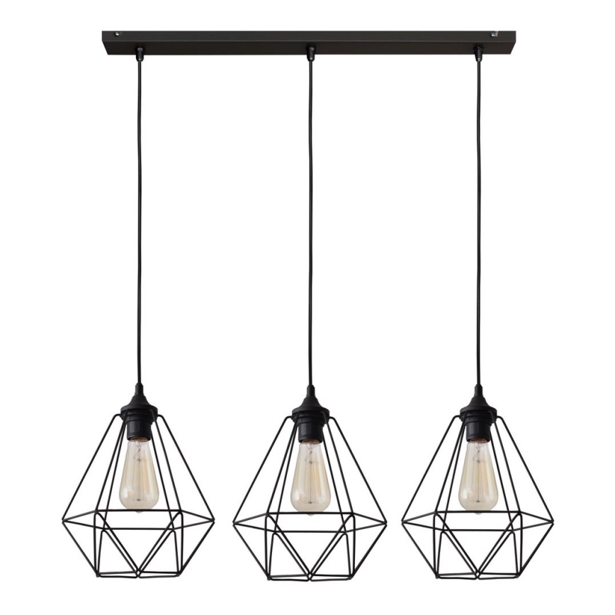 Πολύφωτο σε σχοινί KARO 3xE27/15W/230V