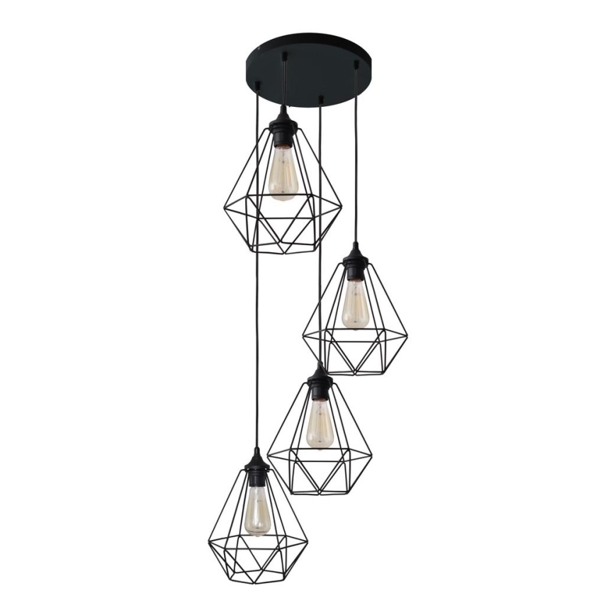 Πολύφωτο σε σχοινί KARO 4xE27/15W/230V