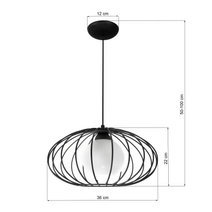 Πολύφωτο σε σχοινί KRONOS 1xE14/40W/230V