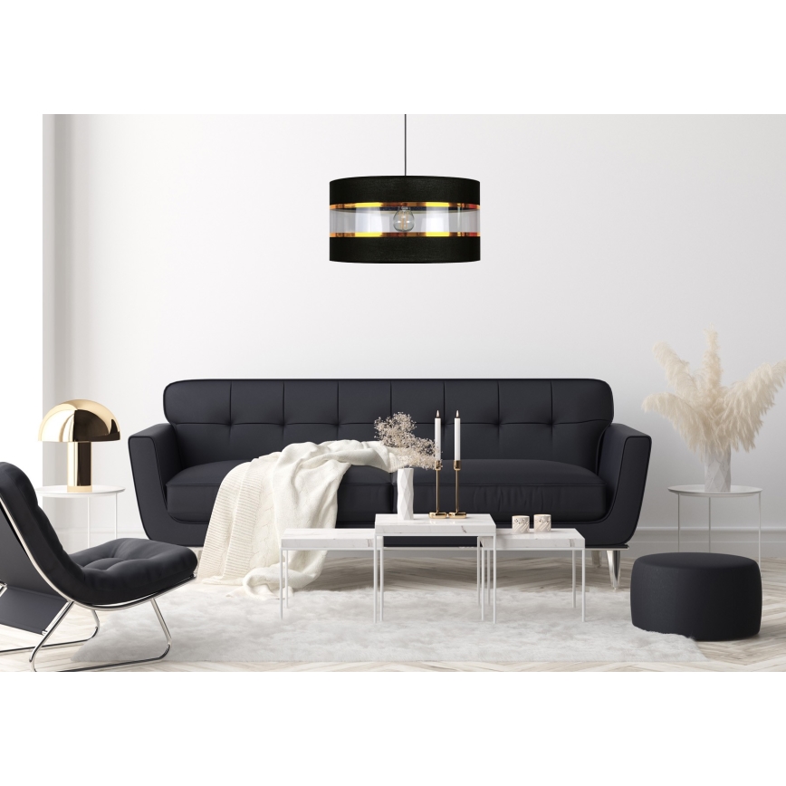 Πολύφωτο σε σχοινί LIND 1xE27/60W/230V μαύρο