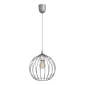 Πολύφωτο σε σχοινί MERCURE 1xE27/15W/230V γκρι