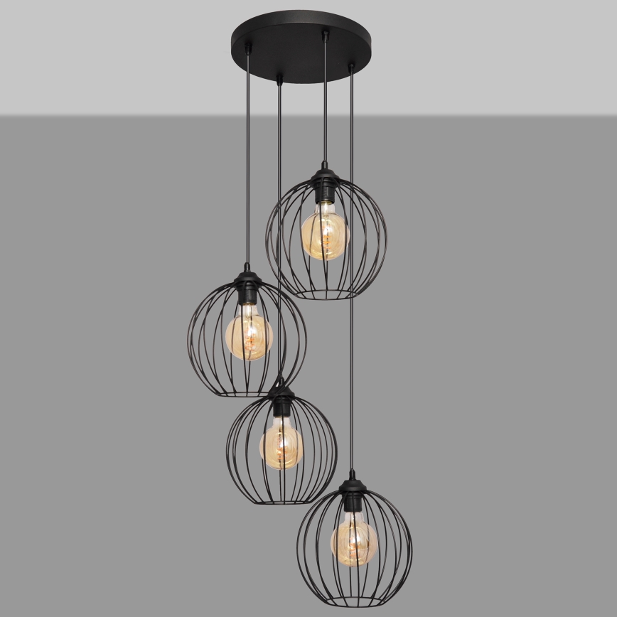 Πολύφωτο σε σχοινί MERCURE 4xE27/15W/230V
