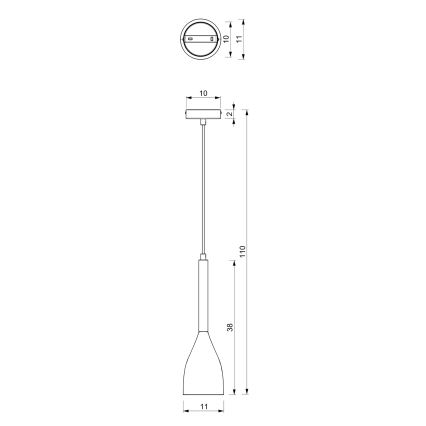 Πολύφωτο σε σχοινί MUZA 1xE27/60W/230V